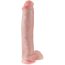 KING COCK - REALISTIC PENIS WITH BALLS 34.2 CM LIGHT